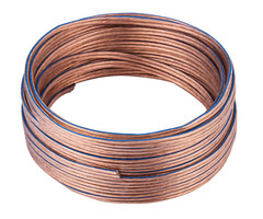 50FT Speaker Cable 14AWG 14/2 Transparent Clear Home Car Audio Stereo Wire