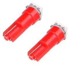 20 Pack T5 58 70 73 74 Dashboard Gauge 1-SMD 5050 LED Wedge Lamp Bulbs Red