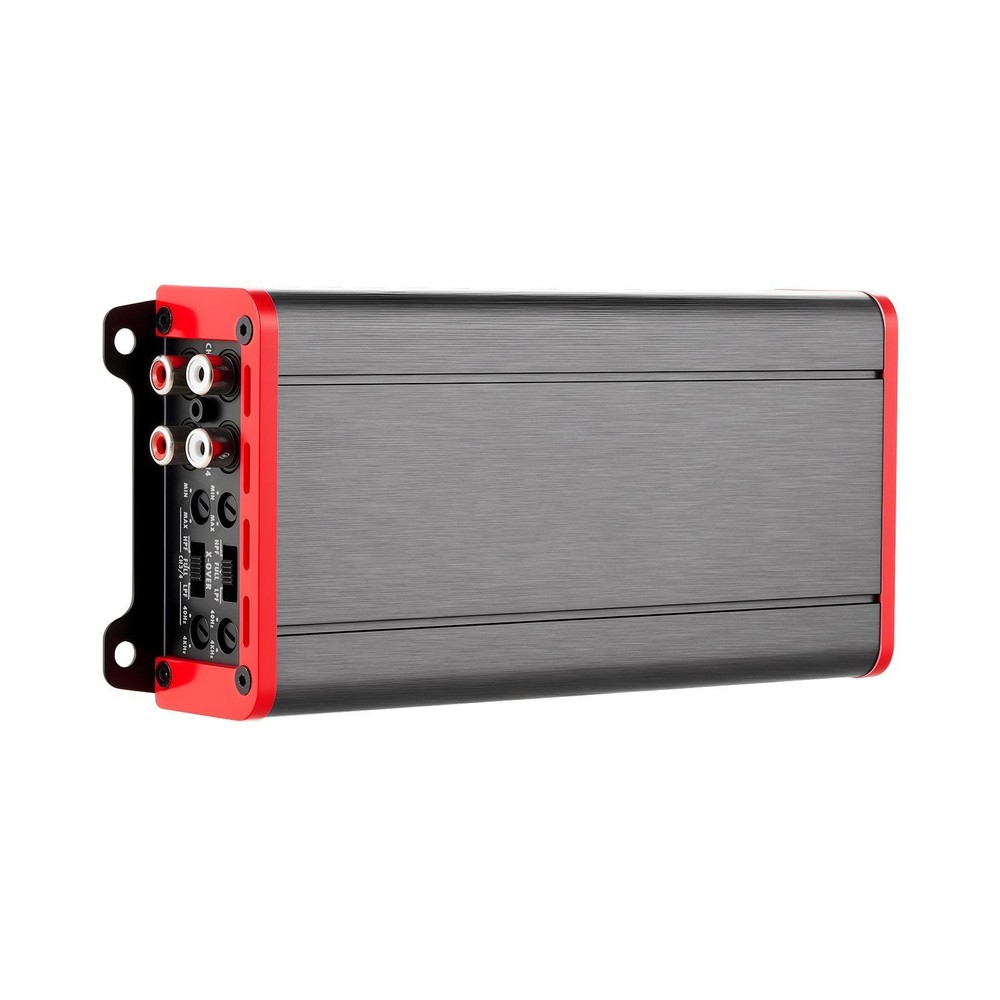 4-Ch Class D Car Amp — 400W x4 @ 2Ω, Bridge Mode, 90dB SNR, Aluminum Body