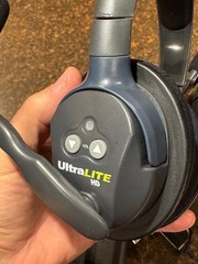 Eartec UltraLITE HD two ear cup full duplex headsets – Mint with 4 batteries