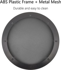 Durable 8″ Speaker Grill Covers – Stylish ABS & Metal for Car Audio Systems
