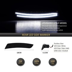 LED Side Marker Light Front & Rear Lamp for Chevy Camaro LS LT SS ZL1 2016-2021