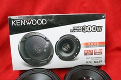 Kenwood KFC-1666R 6.5 inch 300W Max 2-Way Speakers, NEW, #N1