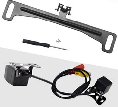 Pack-1 Car Rear View Camera Bracket, Metal Dash Cam Mount Kit,Waterproof License