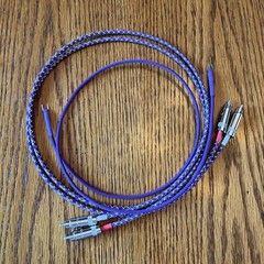 4 Ft Audiophile Turntable Phono RCA Cables w/Ground Low Capacitance pro ject