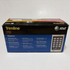 AT&T Trimline 210 Corded Telephone NOS Open Box White Hearing Aid Phone