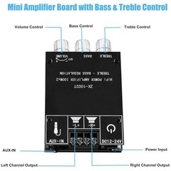 High Quality ZK-1002T Bluetooth 5.0 Amplifier Board 200W Hifi Audio AMP Board