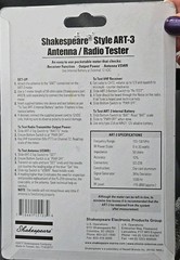 NEW SHAKESPEARE ART-3 ANTENNA RADIO TESTER ROHS BATTERY OR 12 VDC