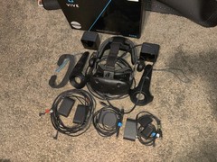 HTC Vive VR Full Kit With Delux Audio Strap And VrCover Memory Foam Padding