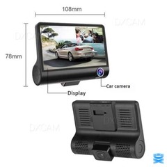 Dual Lens 4-Inch Screen Dash Cam HD 1080P Car DVR Rearview Video Recorder Camera