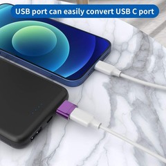 USB C Female to USB Male Adapter (4-Pack),Type C to USB A Charger Cable Adapt…
