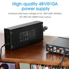 Douk Audio GaN 480W DC 48V10A Power Supply Adapter for Amplifier/Speaker/Monitor
