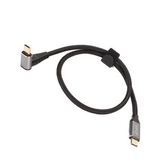.›(50cm)90 Degree USB C Cable Angled USB C Extension Cable 4K 60Hz Professional