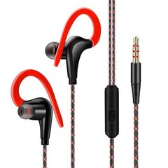 In-Ear Wired Sport Running Earphone Earbuds Over ear Hook Headphone 3.5mm w/MIC