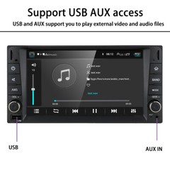 2 Din Mirrorlink Bluetooth Car Radio Stereo WiFi Android 9.0 7″ Touch Screen GPS