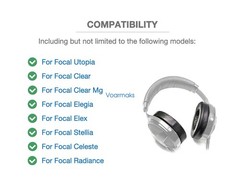 Ear Pads For Focal Utopia/Clear/Elegia/M-Gamma/Elex/Stellia/Celestee/Radiance