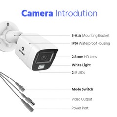 ANNKE 4K 8MP HD EXIR CCTV Security Camera Color Night Vision IP67 for TVI System