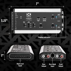 NVX XLOC44X 4 inputs / 4 outputs Line Output Converter with Remote Level Control