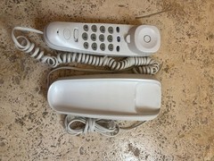 VTG General Electric GE Slimline Easy Dial Buttons White Phone 29253GE1-A White