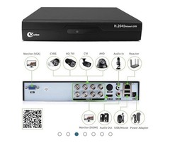 XVIM 8CH DVR H.265+ Outdoor CCTV 1080P 4 Security Camera System IR Night Vision
