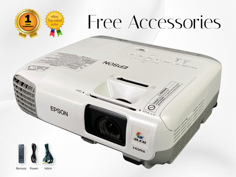 Epson PowerLite 98H – 3LCD Projector 3000 Lumens 1080i HD HDMI + 1 Year Warranty