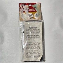 Vintage Magic Brain Pocket Calculator W/Stylus, Made in Hong Kong