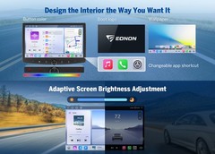 10.1″ QLED Double DIN Car Radio Head Unit Android 13 Wireless CarPlay GPS 4G LTE