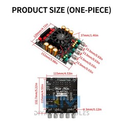 NEW 300W+300W+600W Bluetooth Power Amplifier Board 2.1CH Audio TPA3255 Module