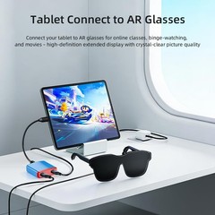 AR Glasses Hub, USB Adapter, 8K 60Hz Charge and Play Adapter, PD 100W Fast Ch…