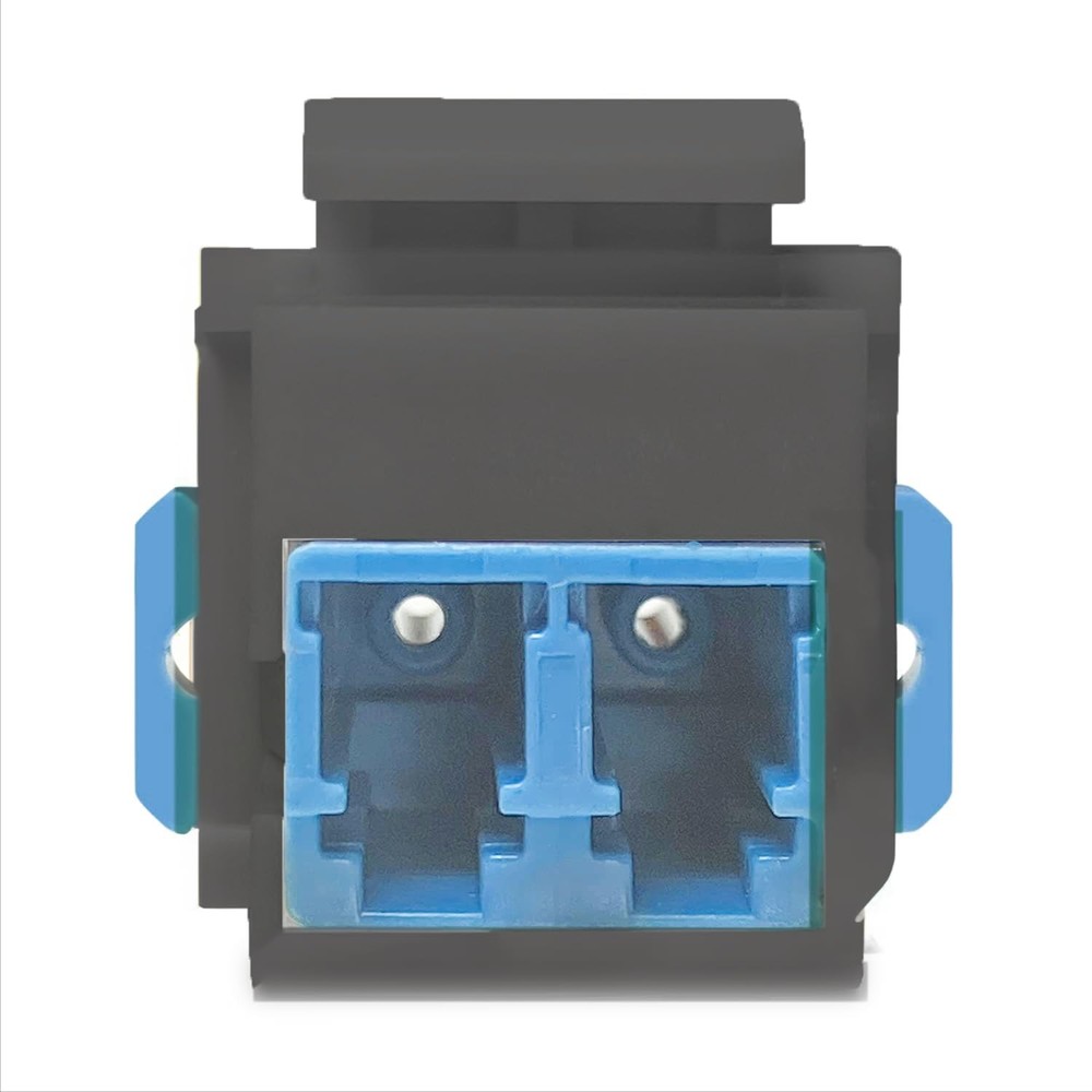 LC to Duplex Keystone Fiber Optic Coupler Insert for Wall Plates, Patch…