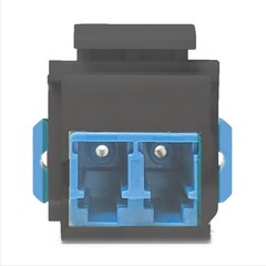 LC to Duplex Keystone Fiber Optic Coupler Insert for Wall Plates, Patch…