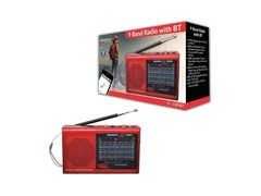 Portable AM FM Radio Bluetooth USB Micro SD Card Rechargeable Camping Outdoor