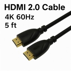 HDMI 2.0 Cable 4K 60Hz High Speed UHD HDR Video Cord for Monitor TV GPU PS5 PC
