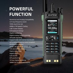 BAOFENG DM-32 GPS Walkie Talkie Long Range 10W Multi Band DMR Digital Radio