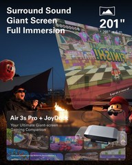 RayNeo Air 3s Pro AR/XR Glasses -201” 1200 Nits 120Hz HueView 2.0 Video Display