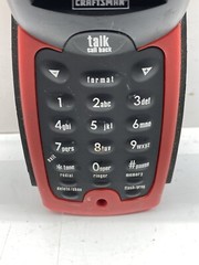 Craftsman 27413 Black & Red LCD Display Durable Construction Phone Untested