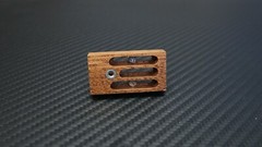 Adapter / Slider / Mounting Bracket for Grado Wooden Tonearm – Mahogani Wood