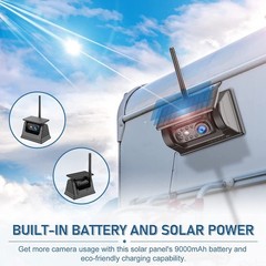 10.1″ Wireless Monitor DVR 4x Solar Magnet Standby Backup Camera For Trailer RV