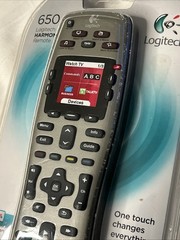 Logitech Harmony 650 Universal Color Screen Remote Silver – Sealed- PLEASE READ-