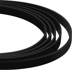 Rubber Belt Set for Turntable Repair Replacement 5 Sizes 10 Pieces