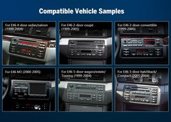 For BMW E46 Android 13 Car Radio GPS Stereo Head Unit CarPlay Touch Screen Audio