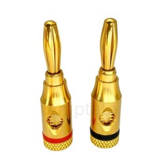 14pcs Banana Plugs 4mm 24k Gold Screw Lock Speaker Wire Audio Jack Connector