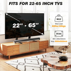Universal Tabletop TV Stand Base Mount 22-65 Inch Height Adjustable VESA 800