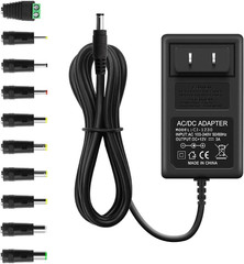 12V 3A Power Supply Adapter 36W Ac/Dc Charger AC 100V-240V to DC 12Volt 3Amp Pow