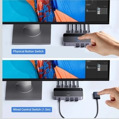 UGREEN USB 3.0 HDMI KVM Switch with 4 USB 3.0 Ports 4K@60Hz for 2 Computers S…
