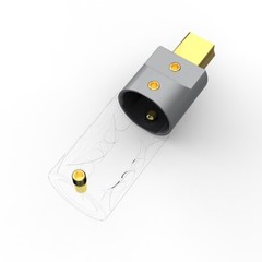 VIBORG Gold Plate Mini USB Connector 39*12MM USB MINI Male Plug Jack Tail Socket