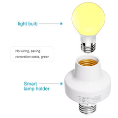 Smart Wifi E27/E26 Light Socket, [2 Pack] Intelligent WLAN Home Remote Control L
