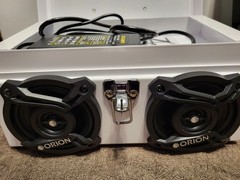 NEW Mini Toolbox Bluetooth Speaker. Runs off AC/DC OR power tool battery.