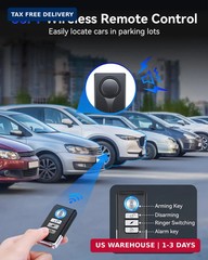 108dB Car Alarm System, Vehicle Anti-Theft Vibration Sensor Alarm & Red Light, W