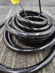 0 Gauge 40ft Black Power Ground Wire, Copper Clad Aluminum for Car Audio RV